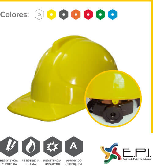 Casco Die Tipo I Clase E con Ratchet