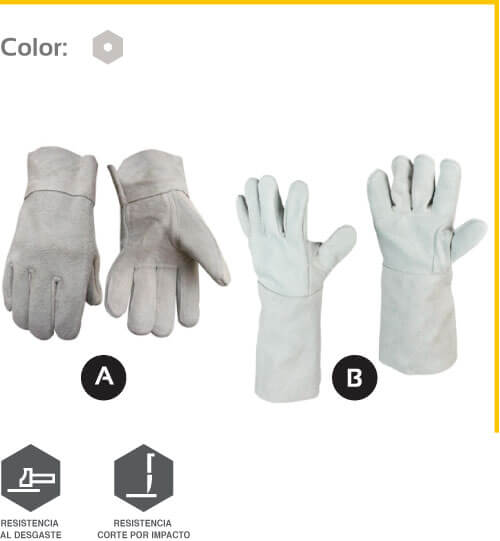 Guantes Carnaza Corto/Largo