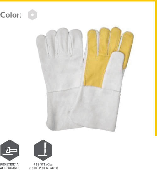 Guante Carnaza Vaqueta largo