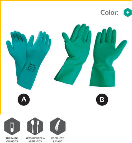 Guante Nitrilo Verde