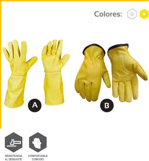 Guante Carnaza Vaqueta largo