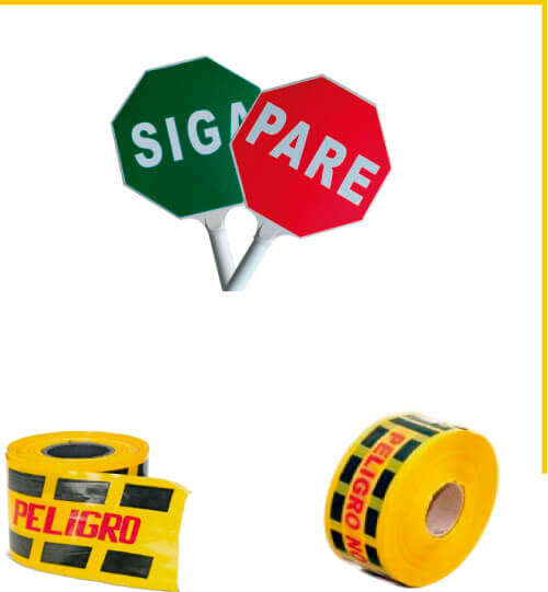 Paletas y Cinta para Señalización